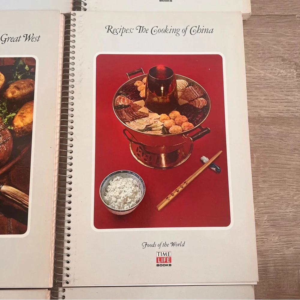 17 PCs‎ 1981 Cookbooks Recipes, Time Life Foods Of The World,  Spiral Bound Vtg